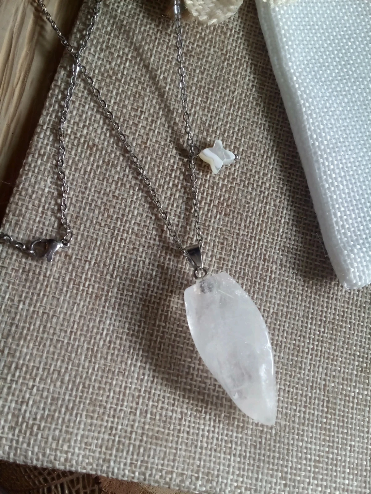 Colar de cristal de quartzo natural – photo 2